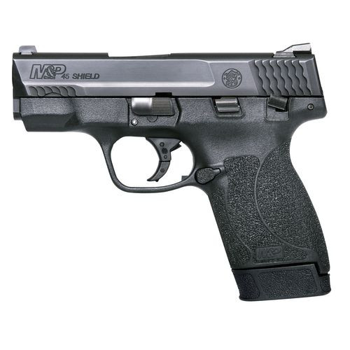 Smith & Wesson 180022 M&P Shield M2.0 45 ACP 3.30" 6+1 Matte Black Black Armornite Stainless Steel Slide Black Polymer Grip