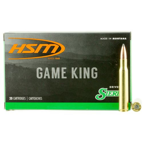 HSM 3040KRAG11N Game King  30-40 Krag 150 gr Sierra GameKing Spitzer Boat-Tail 20 Bx/ 20 Cs