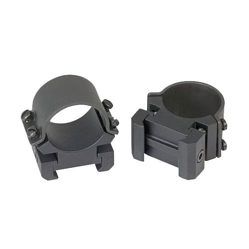 Weaver Mounts 49165 Scope Ring Set Sure Grip Extra High Quick Detach 1" Matte Black Steel