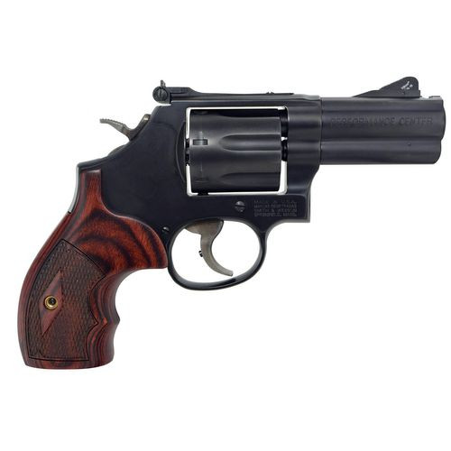 Smith & Wesson 170170 Performance Center 586 L-Comp 357 Mag 7rd 3" Blued Blued Carbon Steel Slide Checkered Altamont Rosewood Grip