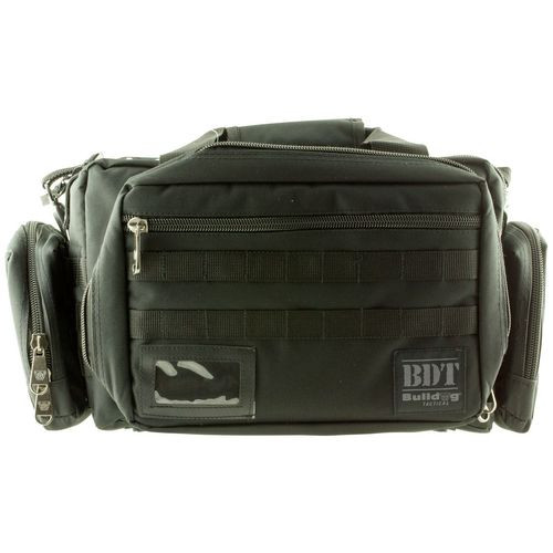 Bulldog BDT930B Tactical Molle Range Bag 22" Black XL with 4 Large Exterior Molle Pouches & Deluxe Padded Adjustable Shoulder Strap