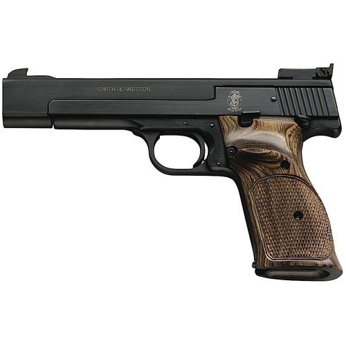 Smith & Wesson 130511 41  22 LR 5.50" 10+1 Blued Blued Carbon Steel Slide Checkered Wood Target Grip