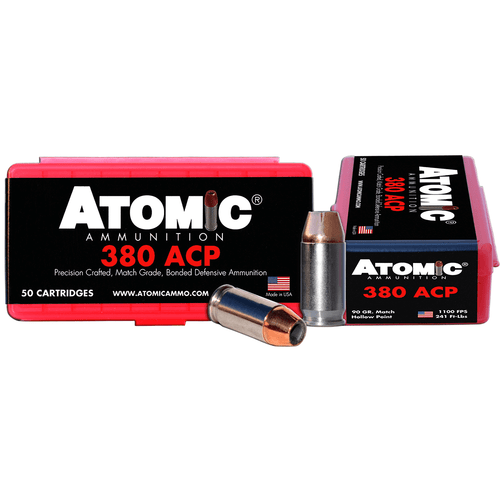 Atomic 00414 Pistol  380 ACP 90 gr Hollow Point (HP) 50 Bx/ 10 Cs