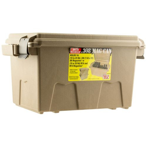 MTM Case-Gard TMC308 Tactical Mag Can 308 Win 7.62x51mm NATO AR Platform Flat Dark Earth Polymer