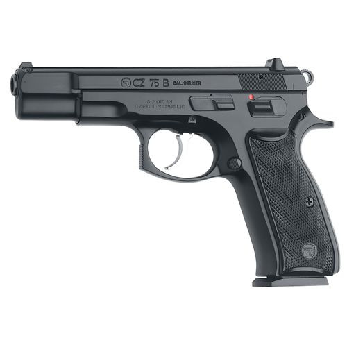 CZ-USA 01102 CZ 75 B *CA Compliant 9mm Luger 4.60" 10+1 Black Black Steel Slide Black Polymer Grip