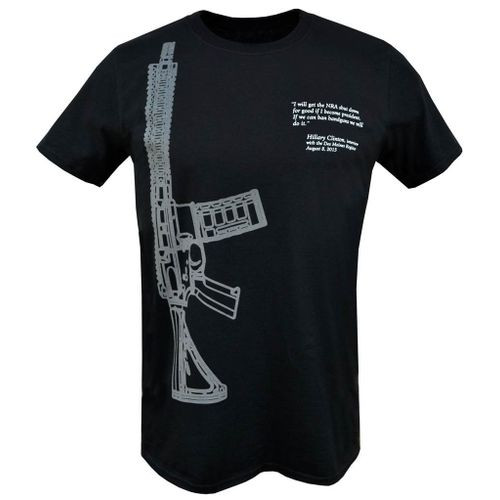 Hillary Clinton vs George Washington 2nd Amendment Men's 2016 Presidential Election T-Shirt - Black