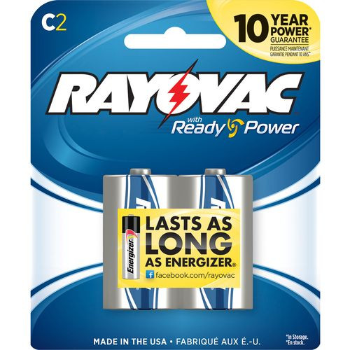 Rayovac 814-2F C Alkaline 1.5 Volt Alkaline 8000 mAh 2pk