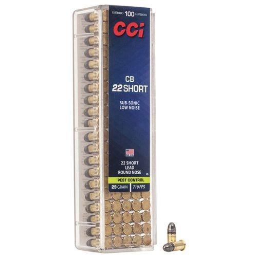 CCI 0026 Specialty CB 22 Short 29 gr Lead Round Nose (LRN) 100 Bx/ 50 Cs