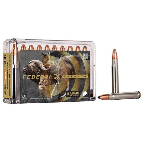 Federal P416RSA Premium Safari Cape-Shok 416 Rem Mag 400 gr Swift A-Frame (SWFR) 20 Bx/ 10 Cs