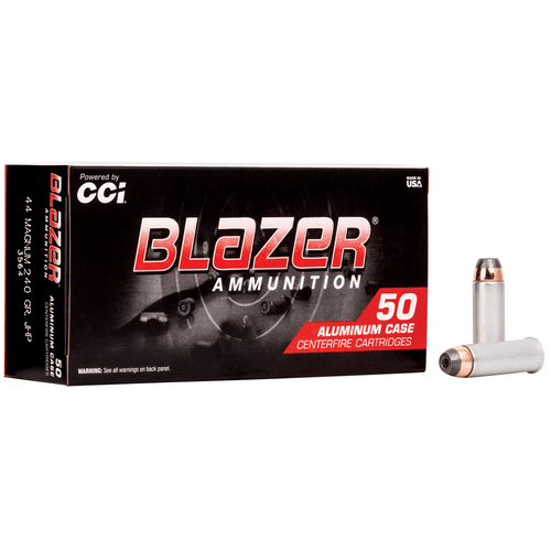 CCI 3564 Blazer Handgun 44 Rem Mag 240 gr Jacketed Hollow Point 50 Per Box 20 Cs