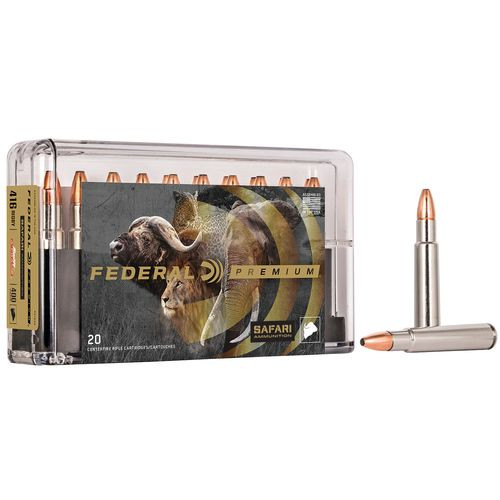 Federal P416SA Premium Safari Cape-Shok 416 Rigby 400 gr Swift A-Frame (SWFR) 20 Bx/ 10 Cs