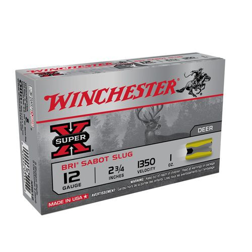 Winchester Ammo XRS12 Super X  12 Gauge 2.75" 1 oz BRI Sabot Slug Shot 5 Bx/ 50 Cs