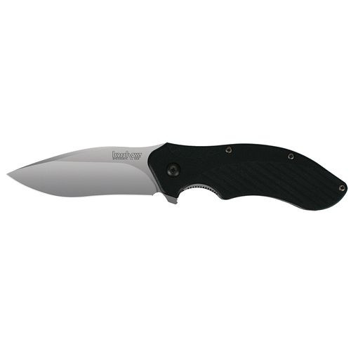Kershaw 1605 Clash  3.10" Drop Point Plain 8Cr13MoV Bead Blasted FRN Black Handle Folding