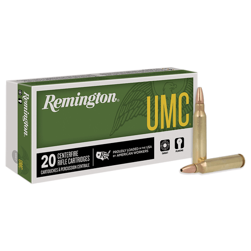 UMC Centerfire Rifle .223 Remington 55 Grain FMJ Ammunition Box and Cartridges