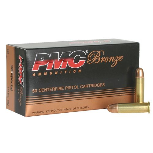 PMC 38G Bronze  38 Special 132 gr Full Metal Jacket (FMJ) 50 Bx/ 20 Cs