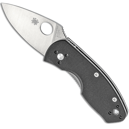 Spyderco C148GP Ambitious  2.25" Folding Drop Point Plain 8Cr13MoV SS Blade/ G10 Black Handle