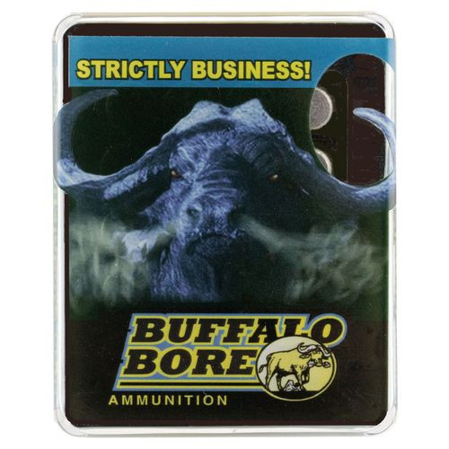 Buffalo Bore Ammunition 34B/20 Pistol  9x18 Makarov +P 115 gr Hard Cast Flat Nose (HCFN) 20 Bx/ 12 Cs