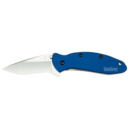 Kershaw 1620NB Scallion  2.40" Drop Point Plain Bead Blasted 420HC Steel Navy Blue Anodized Aluminum Handle Folding