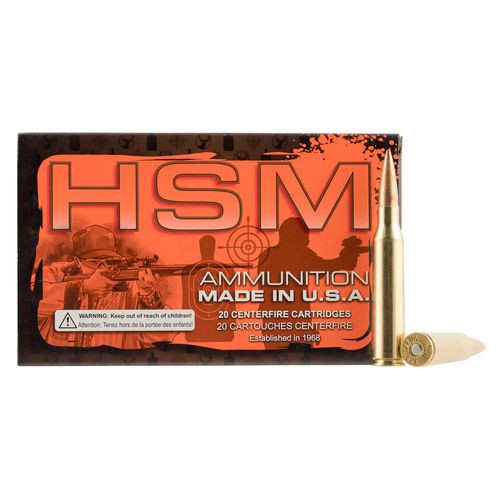 HSM 338LAP3N68 Match  338 Lapua Mag 300 gr Hollow Point Boat-Tail (HPBT) 20 Bx/ 10 Cs