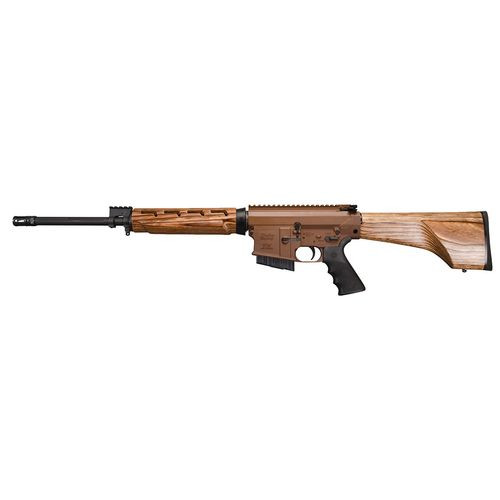 Windham Weaponry R18FFTWS2308 308 Hunter A2 Suppressor 308 Win,7.62x51mm NATO 18" 5+1 Coyote Brown Hard Coat Anodized Nutmeg Finish Laminated Hardwood