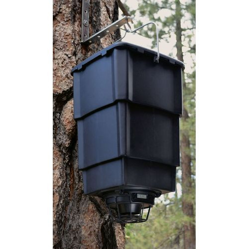 American Hunter AHNF60 Collapsible Nesting Feeder  4 Programs 1-30 Seconds Duration 50 lbs Capacity Black