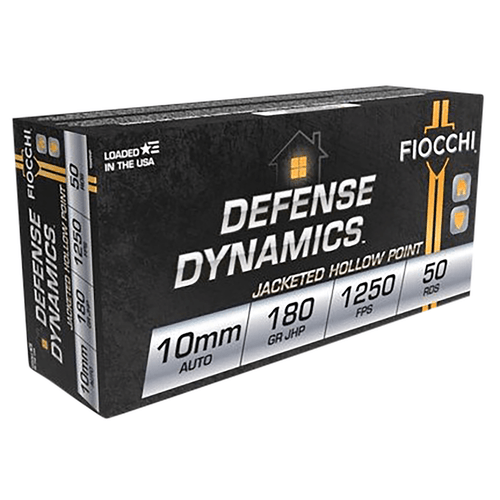 Fiocchi 10APHP Shooting Dynamics  10mm Auto 180 gr Jacketed Hollow Point (JHP) 50 Bx/ 10 Cs