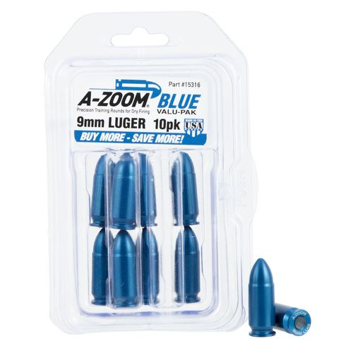 A-Zoom 15316 Pistol Training Rounds  9mm 10 Pkg.