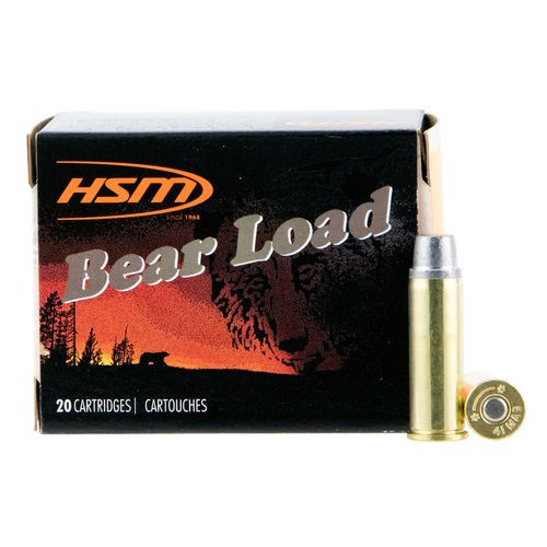 HSM 414N20 Bear Load  41 Rem Mag 230 gr Semi Wadcutter (SWC) 20 Bx/ 20 Cs