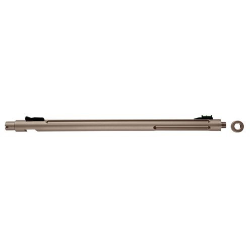 Tactical Solutions 1022OSQS X-Ring Barrel 22 LR 16.50" Quicksand Finish Aluminum Material Bull with Fluting, Threading & Sights for Ruger 10/22