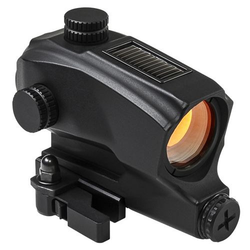 NcStar VDBSOL130 Solar Reflex  Rifle 1x30mm 2 MOA Red Dot Black Anodized w/QR Mount