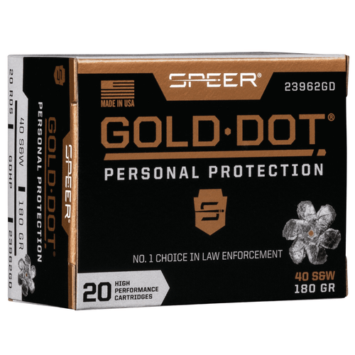 Speer Gold Dot Personal Protection 40 S&W 180 gr Hollow Point Handgun Ammo