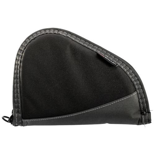 Allen 4448 Deluxe Handgun Case 8" Black with Gray Trim Foam, Non-Absorbent Lining & Lockable Zipper