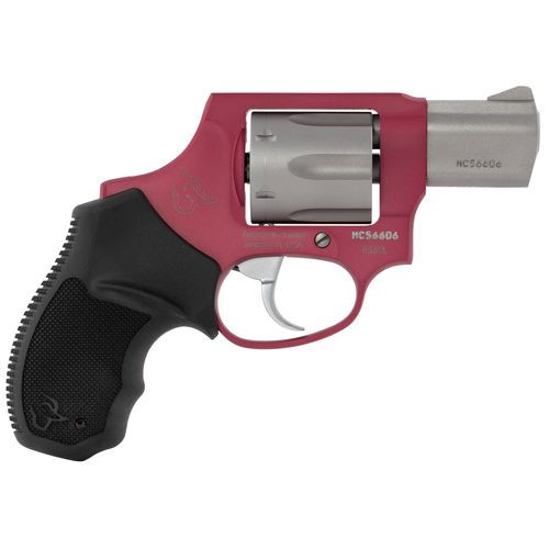 Taurus 2856029ULCH10 856 Ultra-Lite38 Spl + P 6 Round 2" Matte Stainless/Rouge, Black Rubber Grip