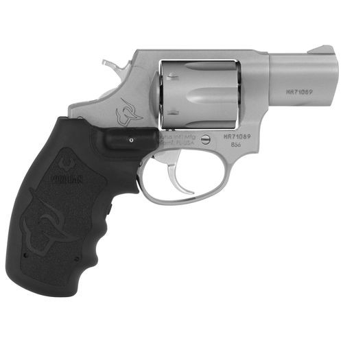 Taurus 2-856029VL 856  38 Special +P 6rd 2" Matte Stainless Steel Black Polymer w/Viridian Laser Grip