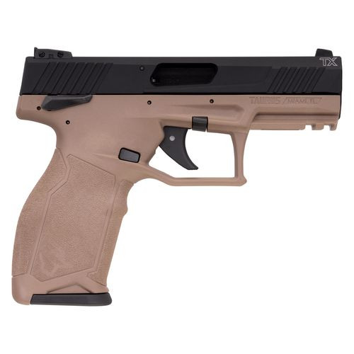 Taurus 1-TX22141F TX22  22 LR 4.10" TB 16+1 Flat Dark Earth Frame w/Rail Black Anodized Aluminum Slide Flat Dark Earth Polymer Grip