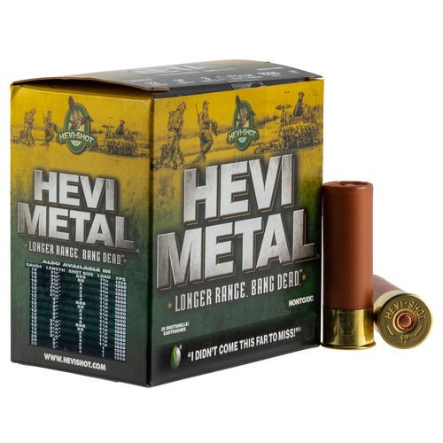 HEVI-Shot HS38502 Hevi-Metal Longer Range 12 Gauge 3.5" 1 1/2 oz 2 Shot 25 Bx/ 10 Cs