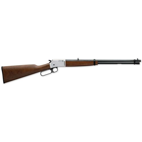 Browning 024107102 BL-22 Grade I 22 LR, Short, Long 15+1 Cap 20" Blued Satin Nickel Rec Satin Black Walnut Stock Right Hand (Full Size)