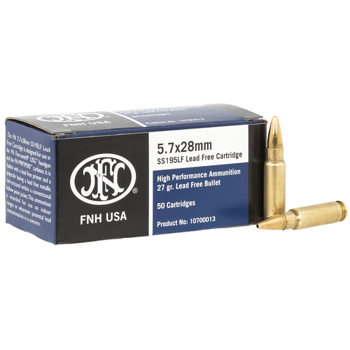 FN 10700012 High Performance 5.7x28mm 27 gr Lead Free Hollow Point 50 Per Box 40 Cs