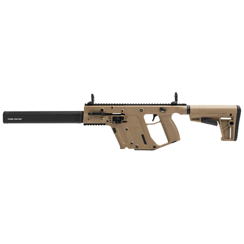 Kriss USA KV45CFD20 Vector Gen II CRB 45 ACP 16" 13+1 Flat Dark Earth Cerakote 6 Position Stock left side view