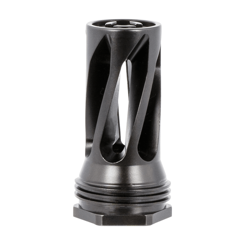 Huxwrx 1677 QD 556 Flash Hider Black with 1/2"-28 tpi Threads, 2.30" OAL & 1.20" Diameter for 5.56x45mm NATO AR-Platform