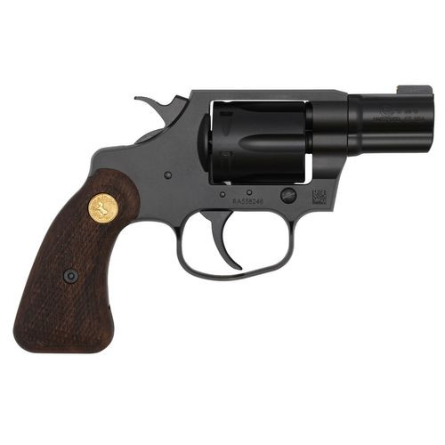 Colt Mfg COBRAMB2BB Night Cobra  38 Special +P 6rd 2" Overall Black Matte Ion Bond Stainless Steel with Wood Grip
