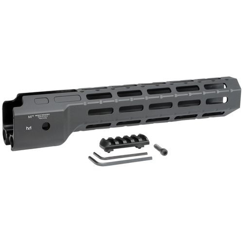 Midwest Industries MICRPC9 Combat  Ruger PC9 M-Lok Handguard Black Hardcoat Anodized 6061-T6 Aluminum 12"