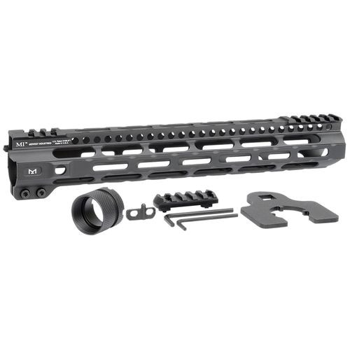Midwest Industries MICRLW12625 Combat Lightweight AR-15 Black Hardcoat Anodized Aluminum/Polymer 12.625" Picatinny/M-LOK