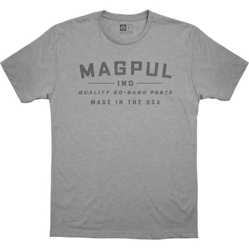 Magpul MAG1112-030-S Go Bang Parts Men's T-Shirt Athletic Gray Heather Short Sleeve Small