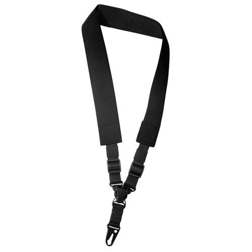 Outdoor Connection SPT128200 A-Tac Sling 2" W Single-Point Black Elastic Webbing for Rifle/Shotgun