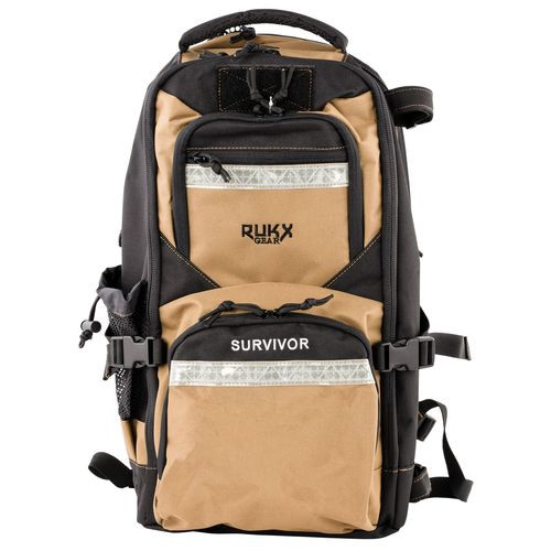 Rukx Gear ATICTSURT Survivor Bag Floatable Tan 600D Polyester with Non-Rust Zippers 20" x 11" x 10"