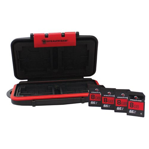 Stealth Cam STC-MCSC-8GB Memory Card Case  8GB SD Cards (4 Cards Per Case)