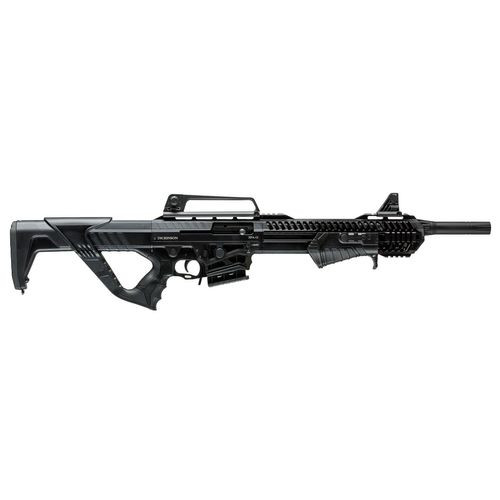 Dickinson XXPA12BS Ermonx  Pump/Semi-Auto Hybrid 12 Gauge 5+1 3" 18.50" with Breacher Barrel  Matte Black Rec Black Stock Right Hand