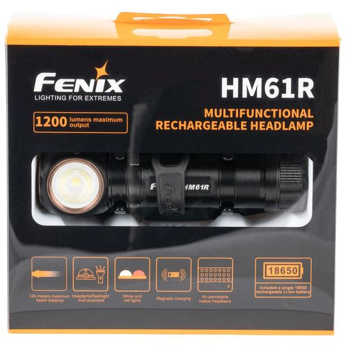 Fenix FX-HM61R HM16R Dual Function 5-1200 Lumens Red/White LED Bulb Black