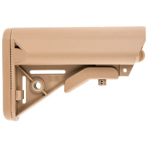 B5 Systems SOP1076 Enhanced SOPMOD Stock  Coyote Brown Synthetic for AR-15, M4 with Mil-Spec Receiver Extension (Tube Not Included)